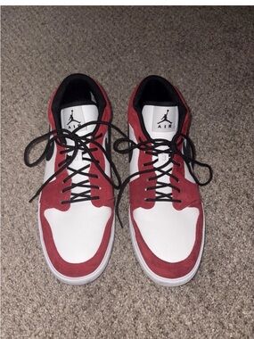 Nike Air Jordan 1 Low Retro V.1 Chicago Men's Size 13 Red White Basketball